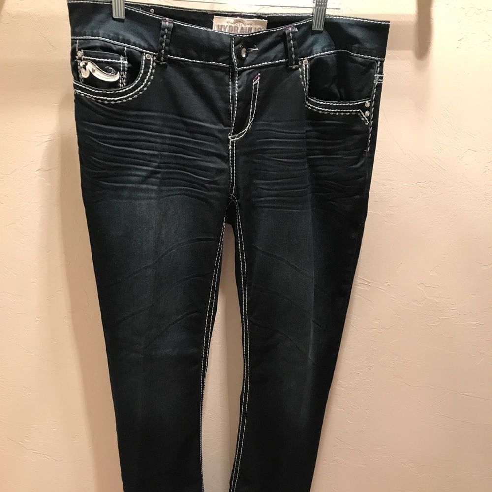 Hydraulic Skinny Jeans with pocket detail